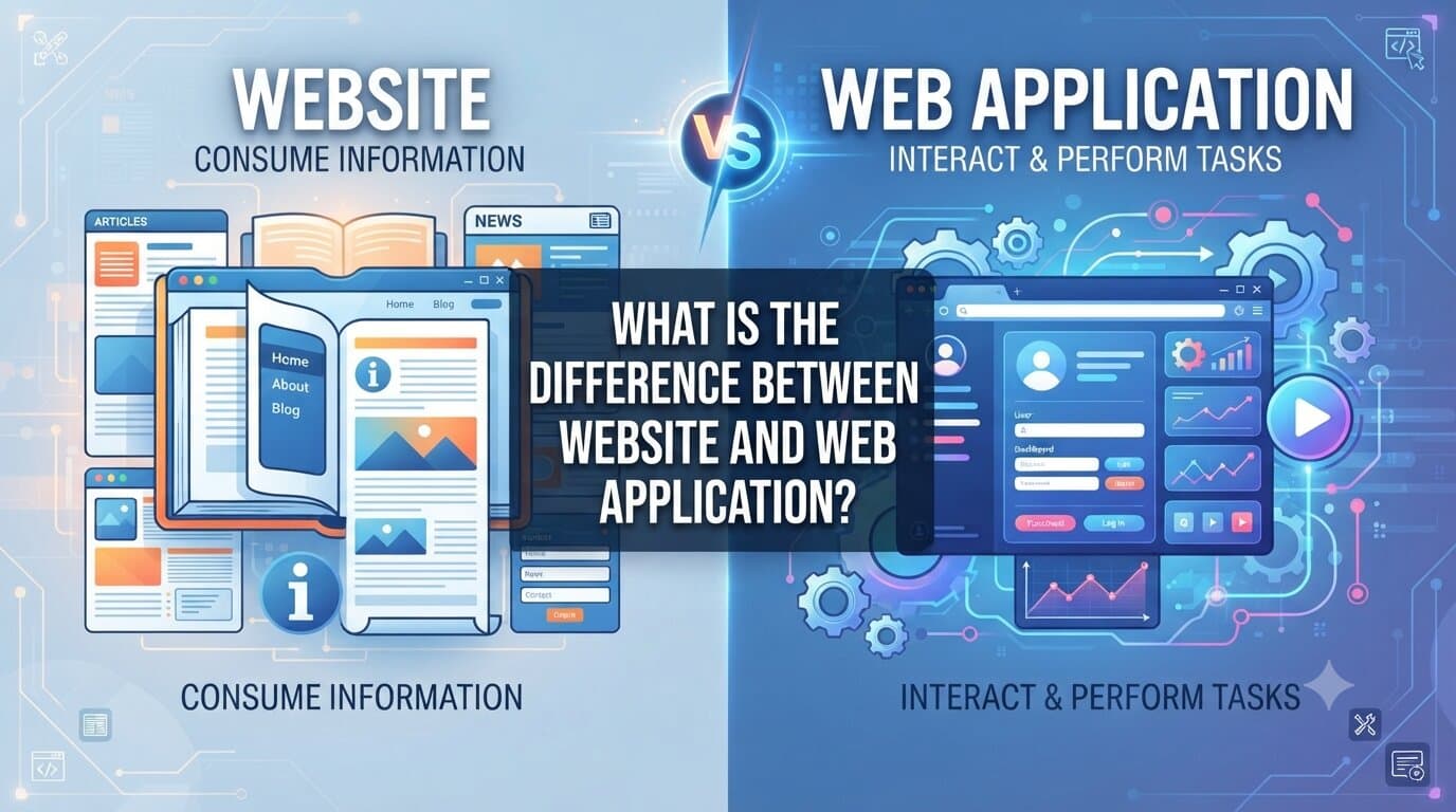 What is the difference between website and web application